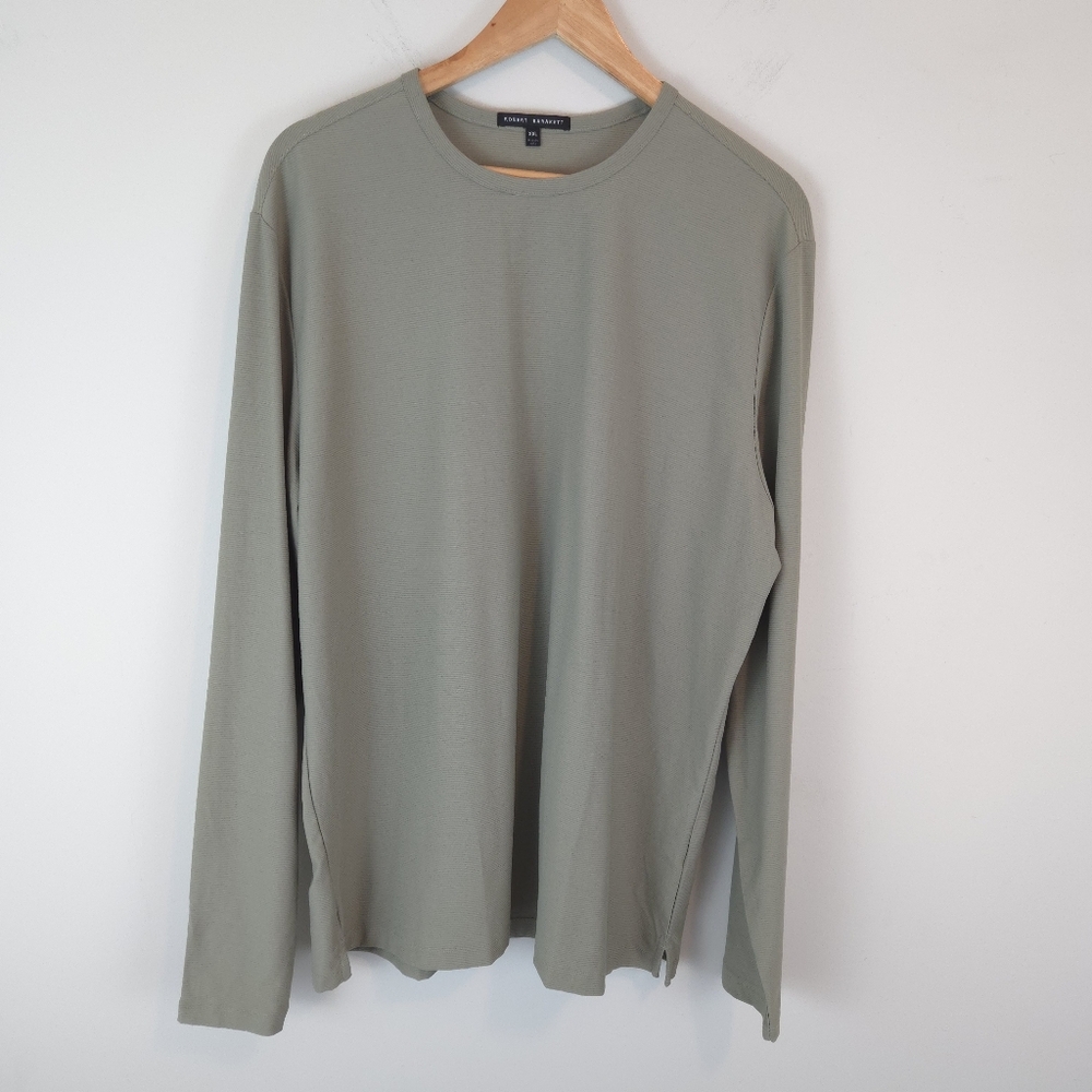 Robert Barakett Men's Hickman Long Sleeve Crew Neck Shirt